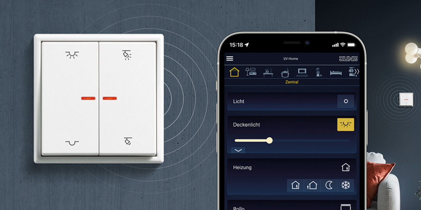 KNX RF Taster bei Schmid Elektro in Kolbermoor